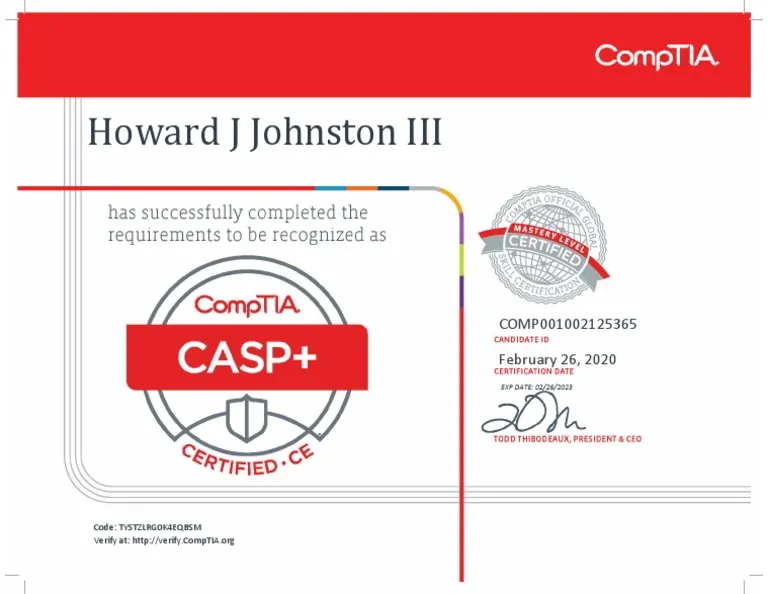 Certificate Example