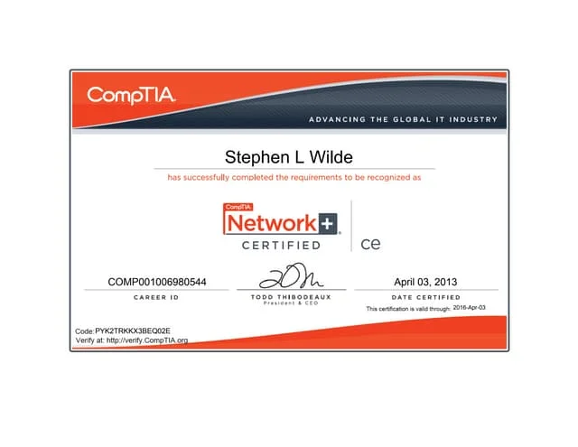 Certificate Example