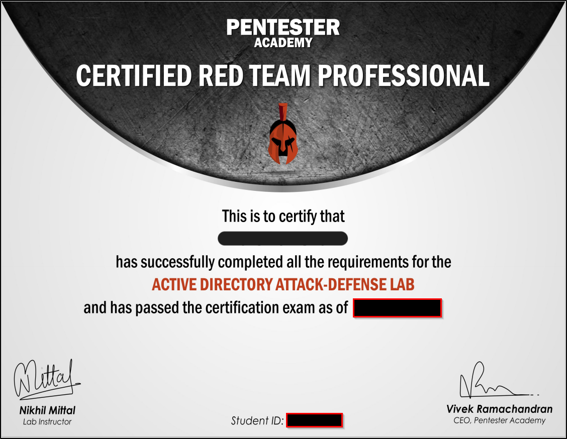 Certificate Example