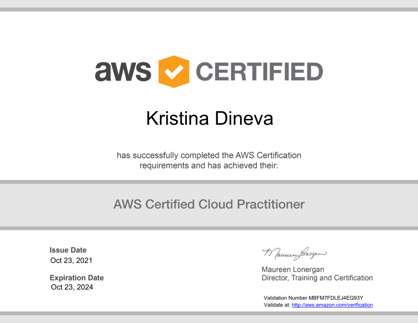 Certificate Example
