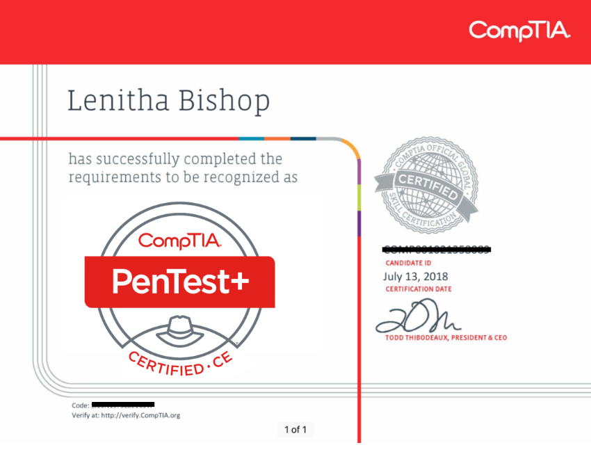 Certificate Example