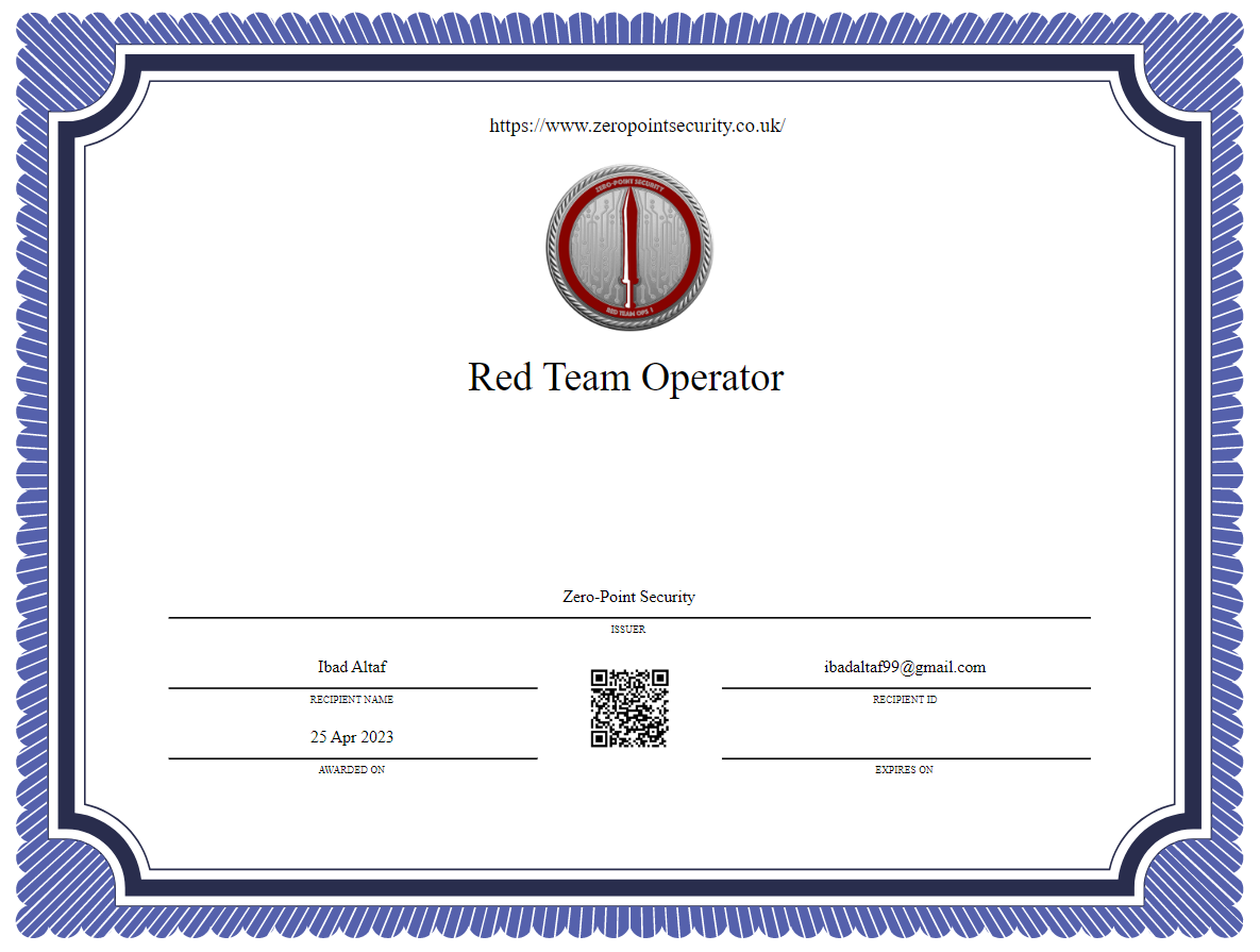 Certificate Example