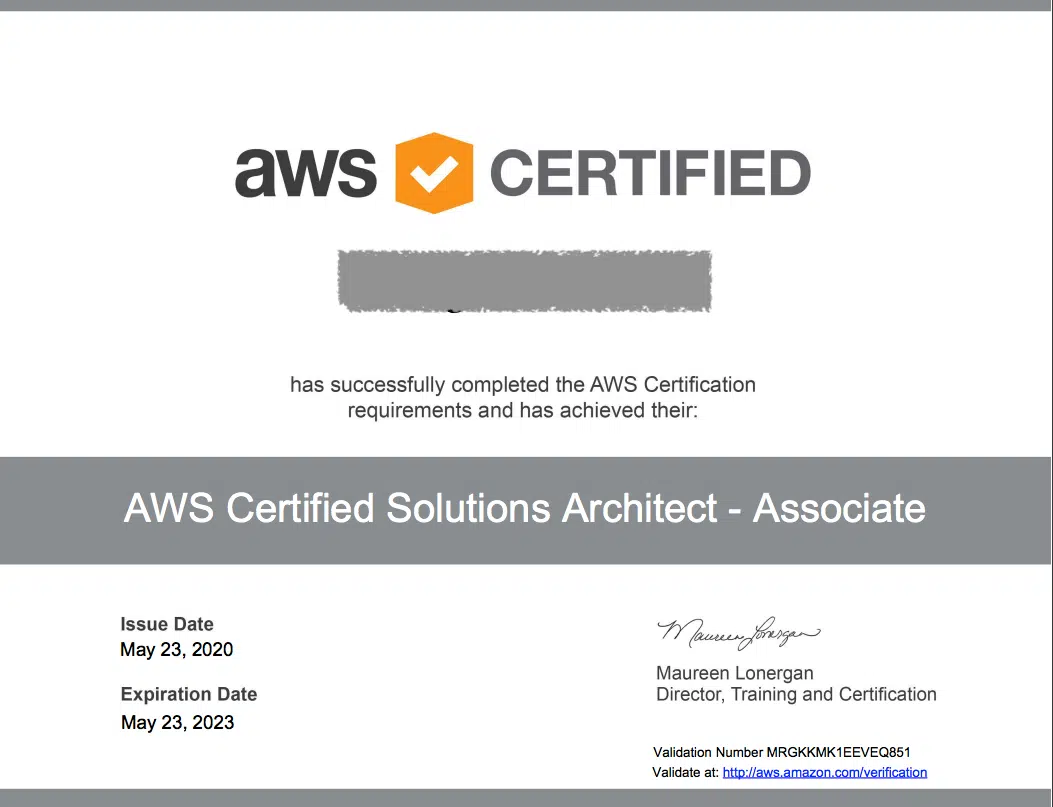 Certificate Example
